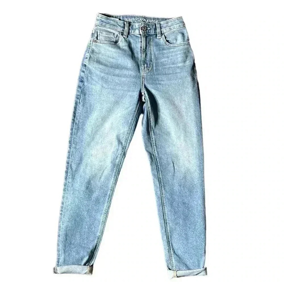 American Eagle Light Wash Denim Skinny Leg Denim Jeans NWT Size 00 - Picture 1 of 6
